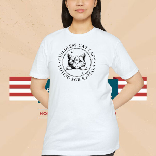 Childless Cat Lady Shirt, 2024 Election shirt, I Vote tee, Democrat gift Shirt