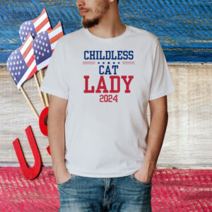 Childless Cat Lady Shirt, Kamala Harris 2024 Tee, Vote Blue 2024 Shirt
