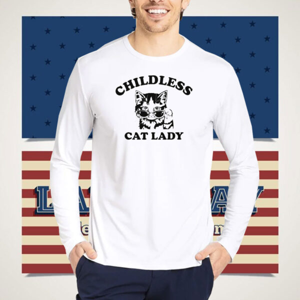 Childless Cat Lady Shirt, Kamala Harris 2024 Tee, Vote Blue Shirt, 2024 Election Shirt