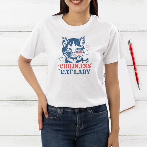 Childless Cat Lady Shirt, Kamala Harris 2024 Tee, Vote Blue Shirt, 2024 Election Shirts