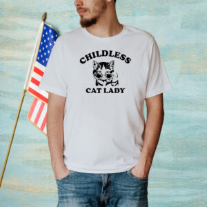 Childless Cat Lady Shirt, Kamala Harris 2024 Tee, Vote Blue Shirt