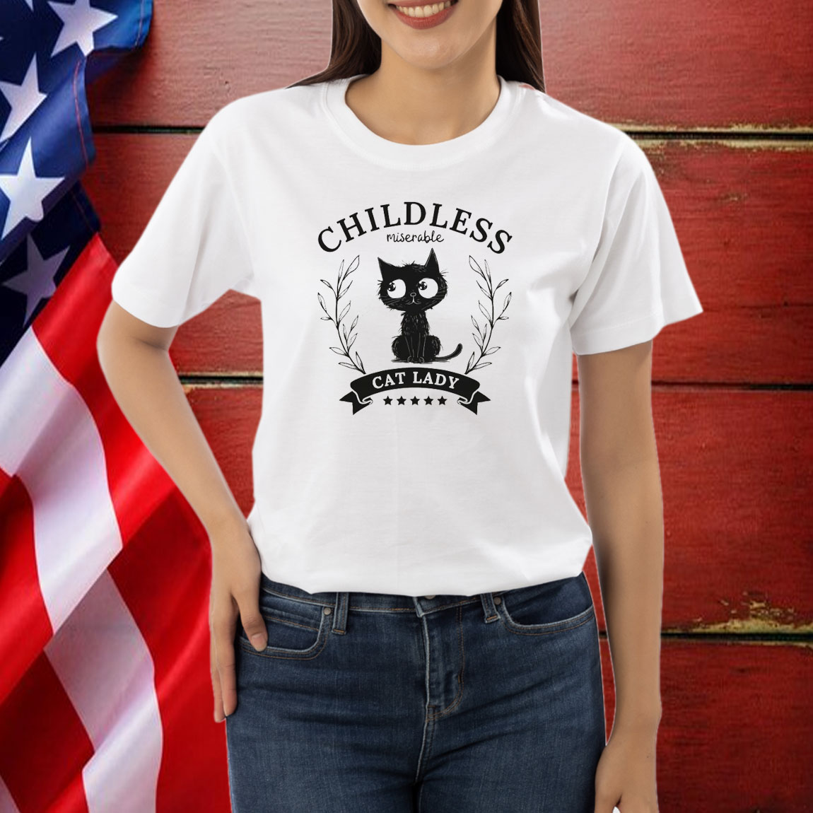 Childless Cat Lady Shirt Kamala Harris T-Shirt Voting Shirt