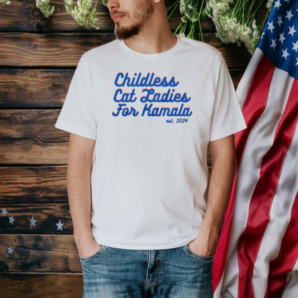 Childless Cat Lady Shirt Kamala for President March For The Movement Shirt