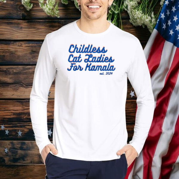 Childless Cat Lady Shirt Kamala for President March For The Movement Shirt