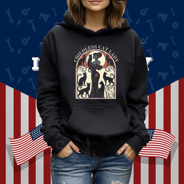 Childless Cat Lady Shirt for Kamala Harris 2024 Classy Kamala Stepmom Shirt