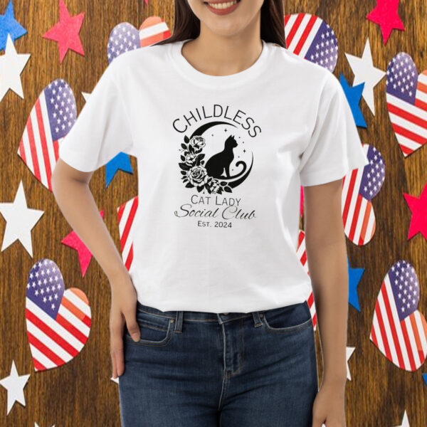 Childless Cat Lady Social Club T-Shirt, Childless Cat Lady Shirt