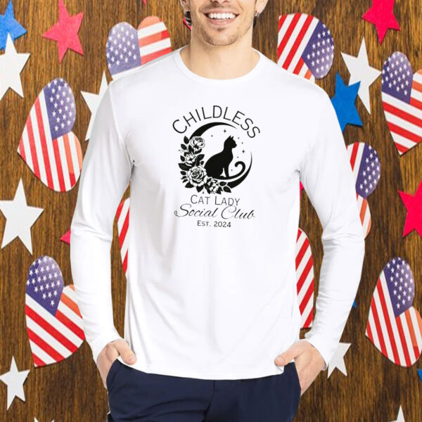 Childless Cat Lady Social Club T-Shirt, Childless Cat Lady Shirt