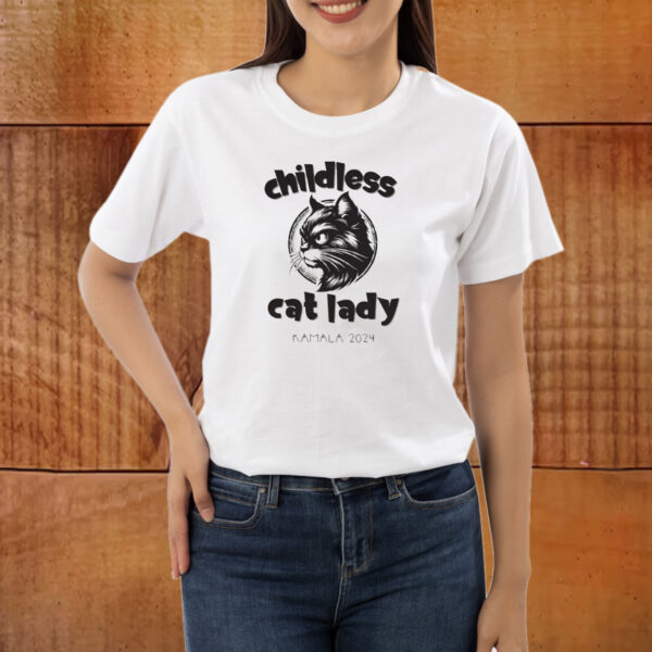 Childless Cat Lady T-shirt Cat Lady for Kamala Shirt Kamala 2024 Shirt