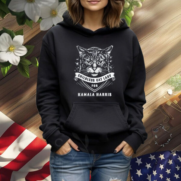 Childless Cat Lady T-shirt, Vote Kamala 2024, Feminist Voting Shirt