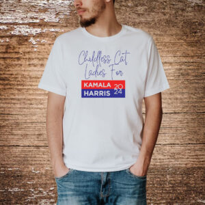Childless Cat Lady TShirt, Kamala Harris Tee, USA Election 2024 Shirt