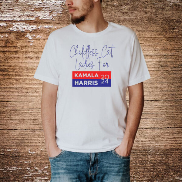 Childless Cat Lady TShirt, Kamala Harris Tee, USA Election 2024 Shirt