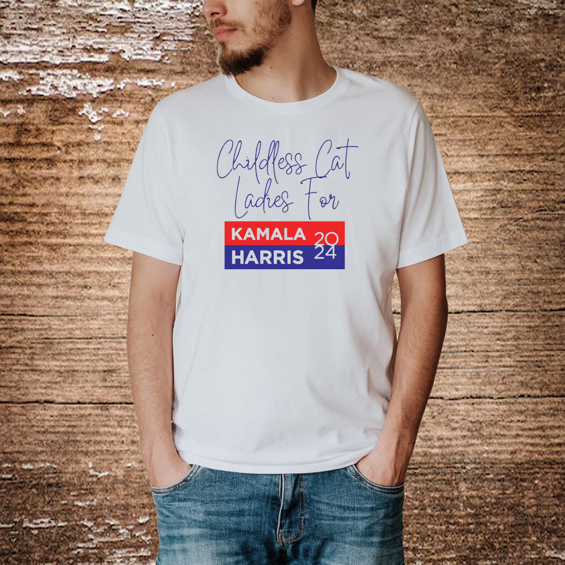 Childless Cat Lady TShirt, Kamala Harris Tee, USA Election 2024 Shirt