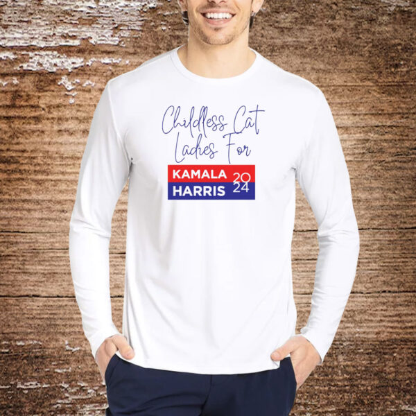 Childless Cat Lady TShirt, Kamala Harris Tee, USA Election 2024 Shirt