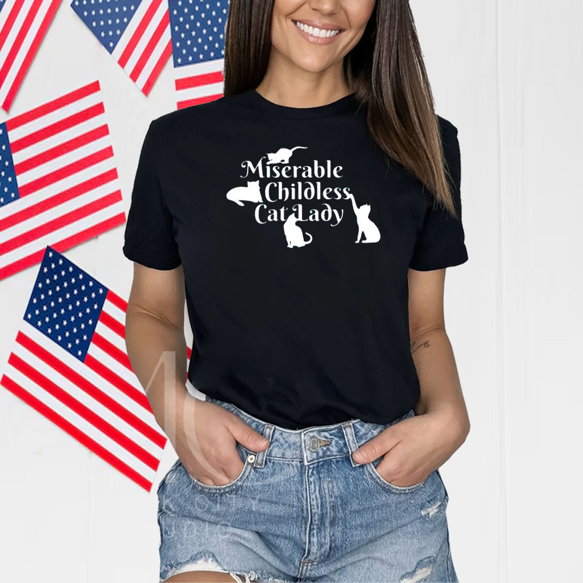 Childless Cat Lady Top Tank Racerback,Kamala Harris , Feminist Shirt, Miserable Shirt