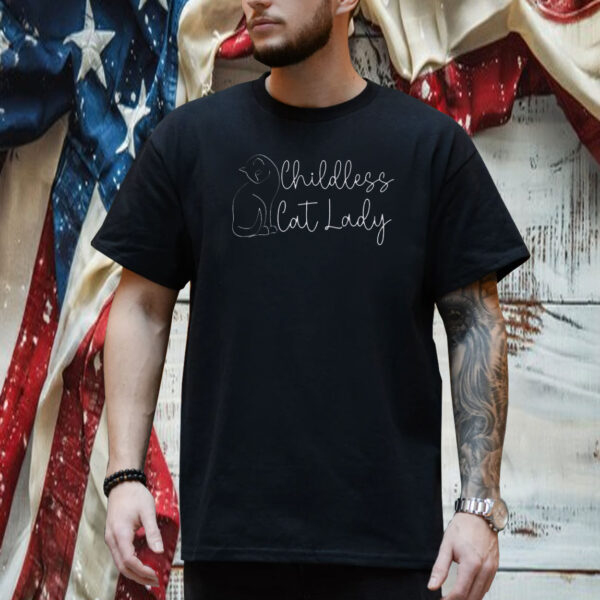 Childless Cat Lady Tshirt, 2024 Election Political Shirt