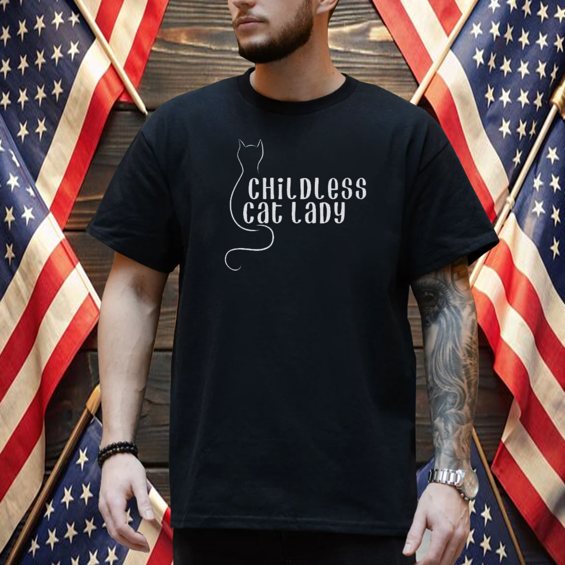Childless Cat Lady Tshirt, 2024 Election Political Shirt, Proud Childless Cat Lady Shirt