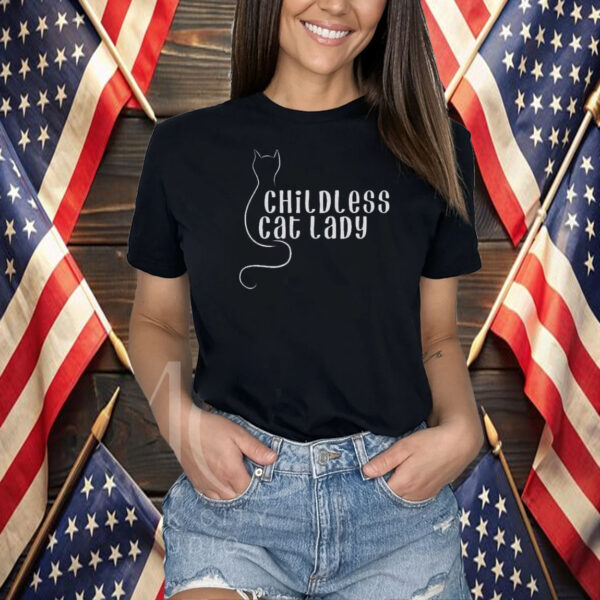 Childless Cat Lady Tshirt, 2024 Election Political Shirt, Proud Childless Cat Lady Shirt