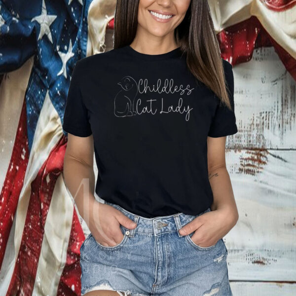 Childless Cat Lady Tshirt, 2024 Election Political Shirt