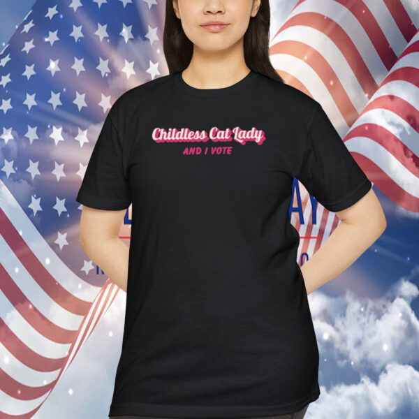 Childless Cat Lady and I Vote Tank Top, Kamala Harris 2024 Shirt