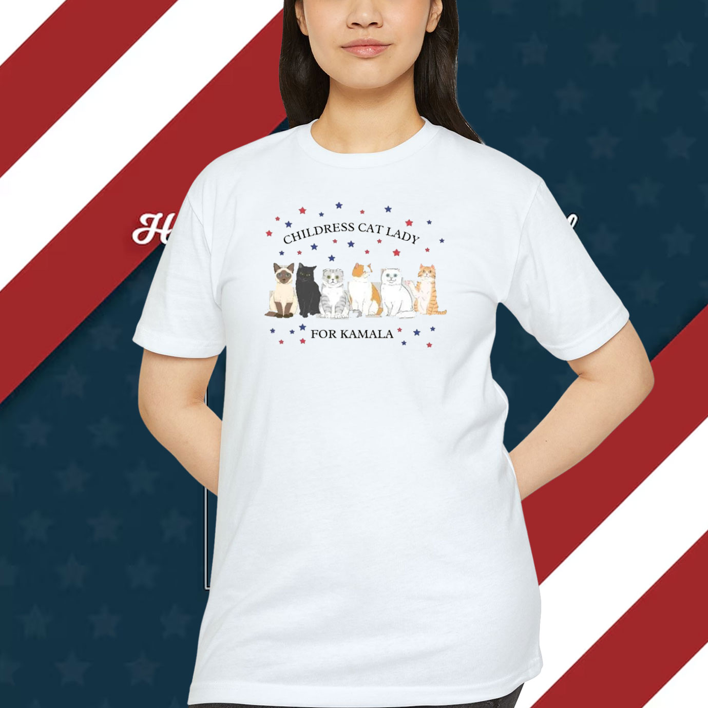 Childless Cat Lady for Kamala Tshirt, Childless Cat Lady for Harris Shirt