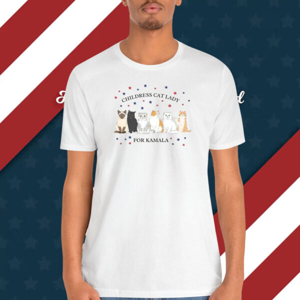 Childless Cat Lady for Kamala Tshirt, Childless Cat Lady for Harris Shirt
