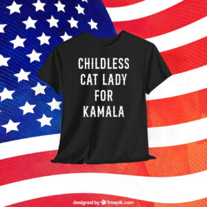 Childless Cat Lady for Kamala Women’s V-Neck Shirt