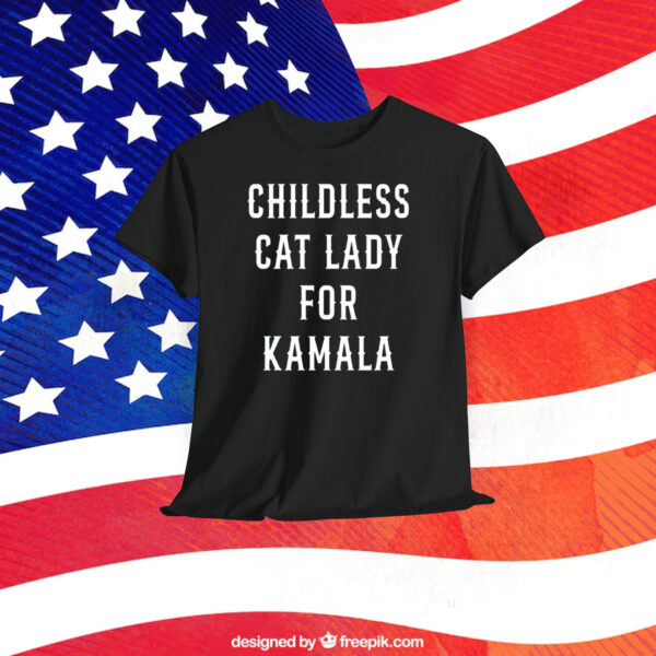 Childless Cat Lady for Kamala Women’s V-Neck Shirt