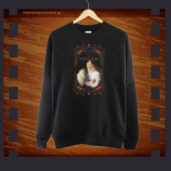 Childless Cat Lady inspired by Marguerite Gérard A Lady with her Cat Painting Shirt