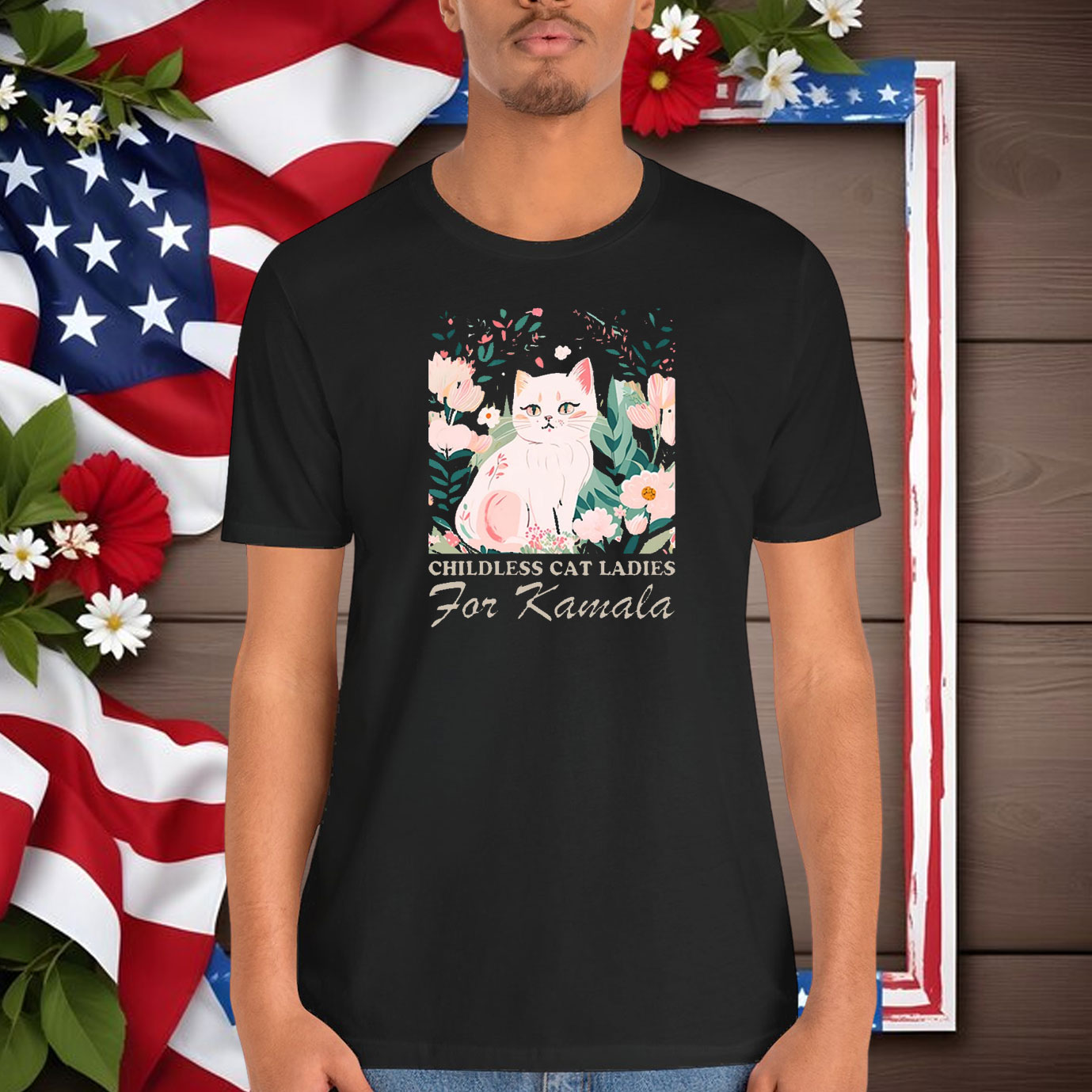 Childless Cat Lady shirt, Kamala Harris, Vote 2024, Feminist Voting Shirt