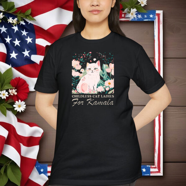 Childless Cat Lady shirt, Kamala Harris, Vote 2024, Feminist Voting Shirt
