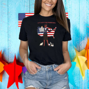 Childless Cat lady for President, Vote Cat lady 2024 Shirt