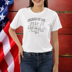 Childless Cat lady political tshirt, Election 2024 Shirt