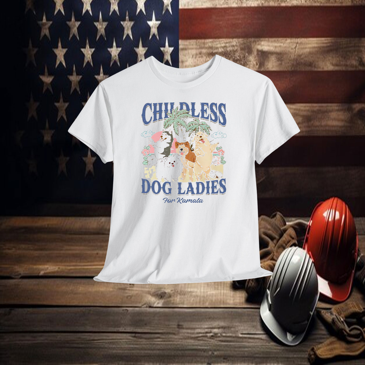 Childless Dog Ladies For Kamala Shirt