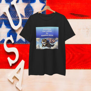 Childless For Cat Ladies For Kamala Harris 2024 Shirt