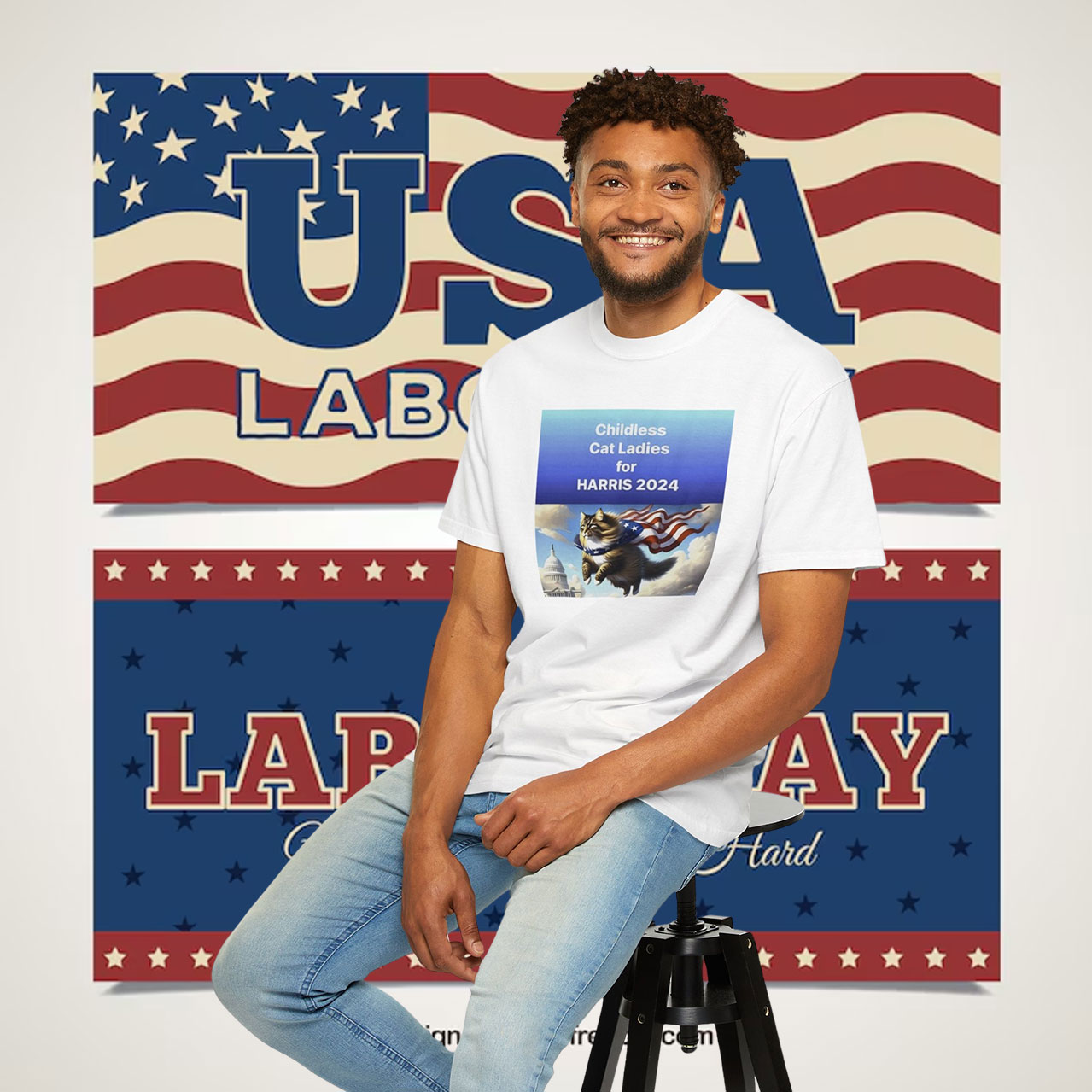 Childless For Cat Ladies For Kamala Harris Shirt