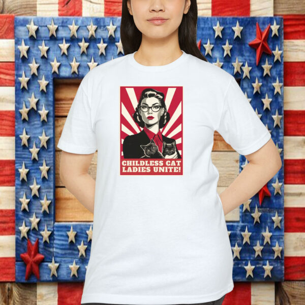 Childless cat ladies for Kamala, feminist meme shirt, kamala meme Shirt