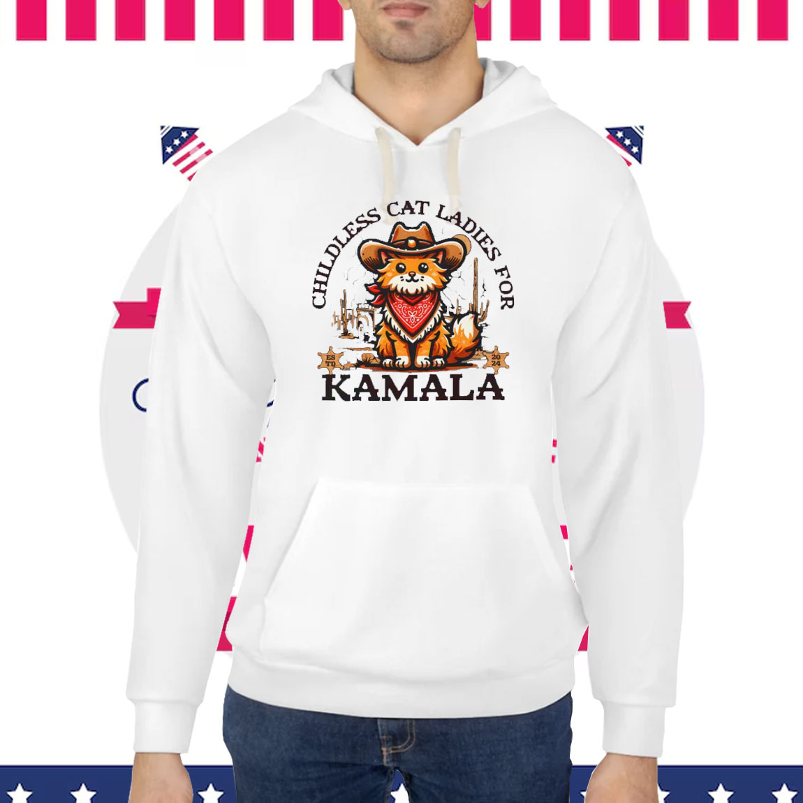 Cowboy Cat Ladies for Kamala Harris Comfort Colors T-shirt 2024 Shirt