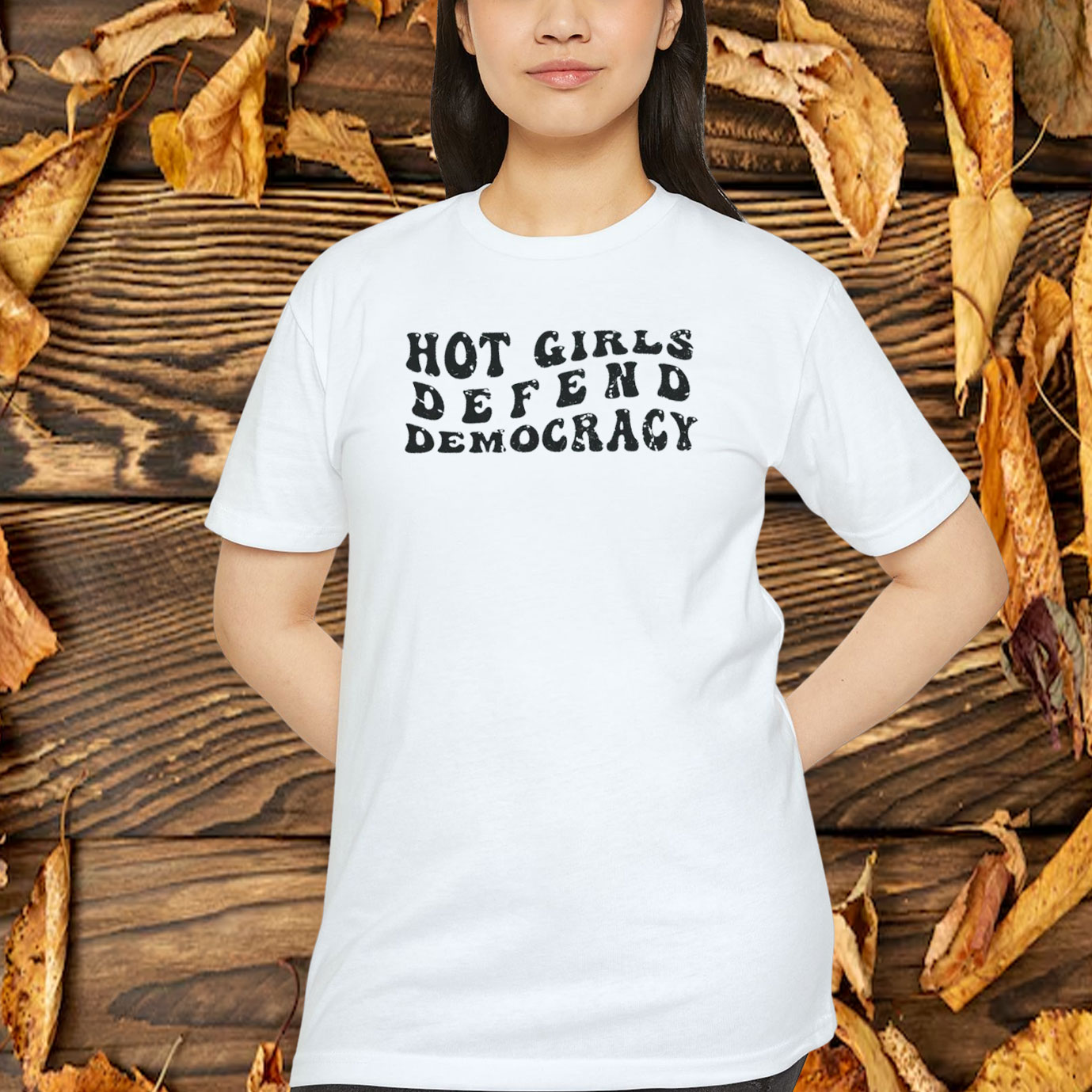 Hot Girls Defend Democracy Tshirt For Kamala 2024 Shirt