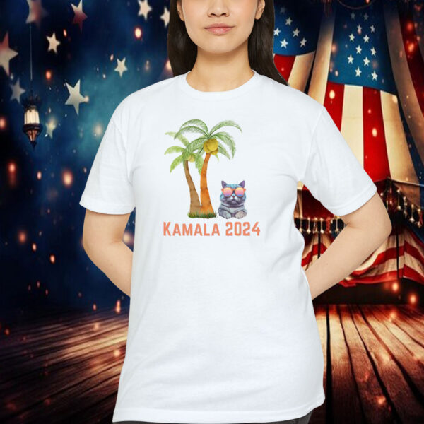 Kamala 2024 Cats and Coconuts Childless Cat Lady Kamala Shirt