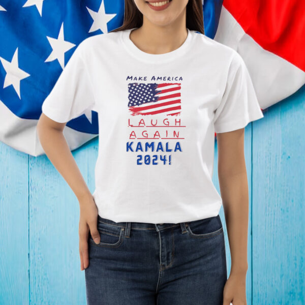 Kamala Harris 2024 Make America Laugh Again Cotton Shirt