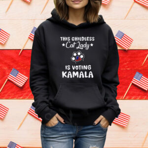 Kamala Harris 2024 Unisex, Childless Cat Lady Voting For Kamala Shirt