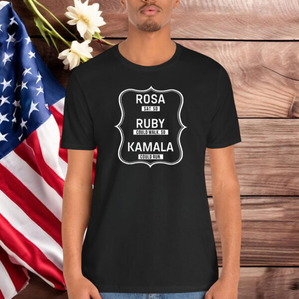 Kamala Harris Black History Month T-Shirt Rosa Sat Shirt