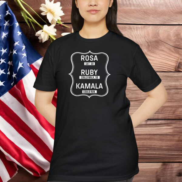 Kamala Harris Black History Month T-Shirt Rosa Sat Shirt