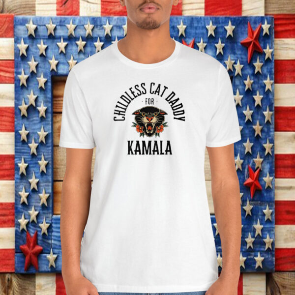 Kamala Harris Childless Cat Daddies Against Fascism Shirt