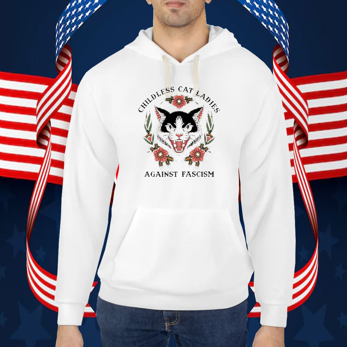 Kamala Harris Childless Cat Ladies Against Fascism Shirt