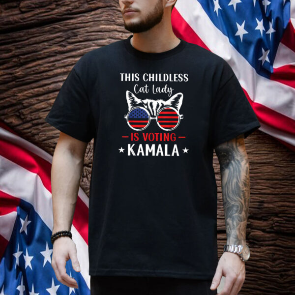 Kamala Harris President 2024 Shirt, Childless Cat Lady 2024 Shirt