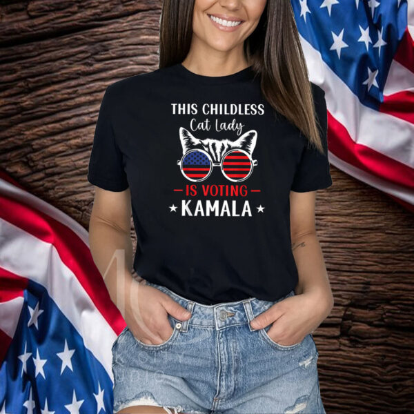 Kamala Harris President 2024 Shirt, Childless Cat Lady 2024 Shirt