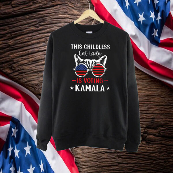 Kamala Harris President 2024 Shirt, Childless Cat Lady 2024 Shirt