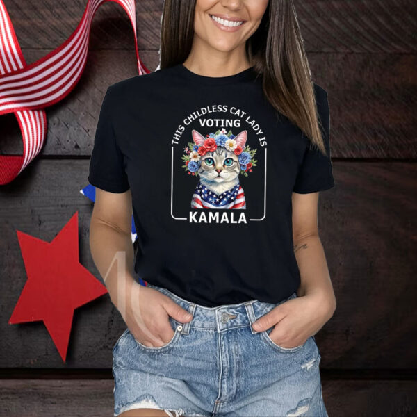 Kamala Harris President 2024 Shirt, Childless Cat Lady Shirt, Kamala Rally Shirt