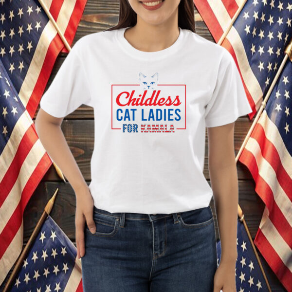 Kamala Harris President 2024 Shirt, Childless Cat Lady Shirt, Kamala Rally Tee, Equal Rights Shirt
